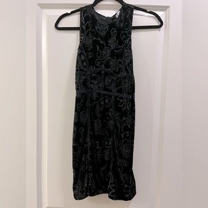 Free People Velvet Detailed Mini Dress